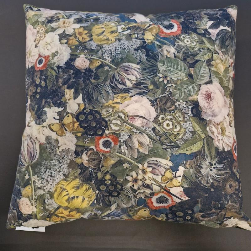 Dekorační polštář BLOM sametové květy